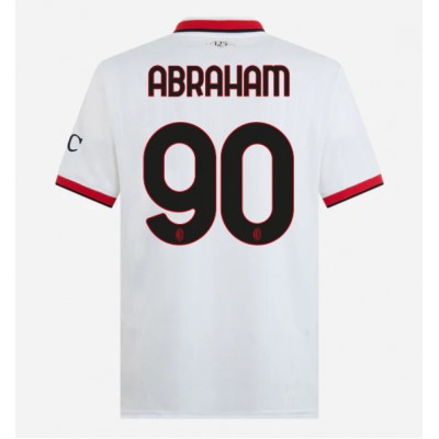 Moški Nogometni dresi AC Milan Tammy Abraham #90 Gostujoči 2024-25 Kratek Rokav Moški Nogometni dresi AC Milan Tammy Abraham #90 Gostujoči 2024-25 Kratek Rokav